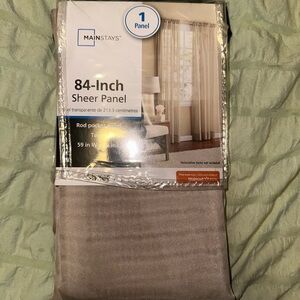 Mainstays Sheer Panel Curtain - Tan